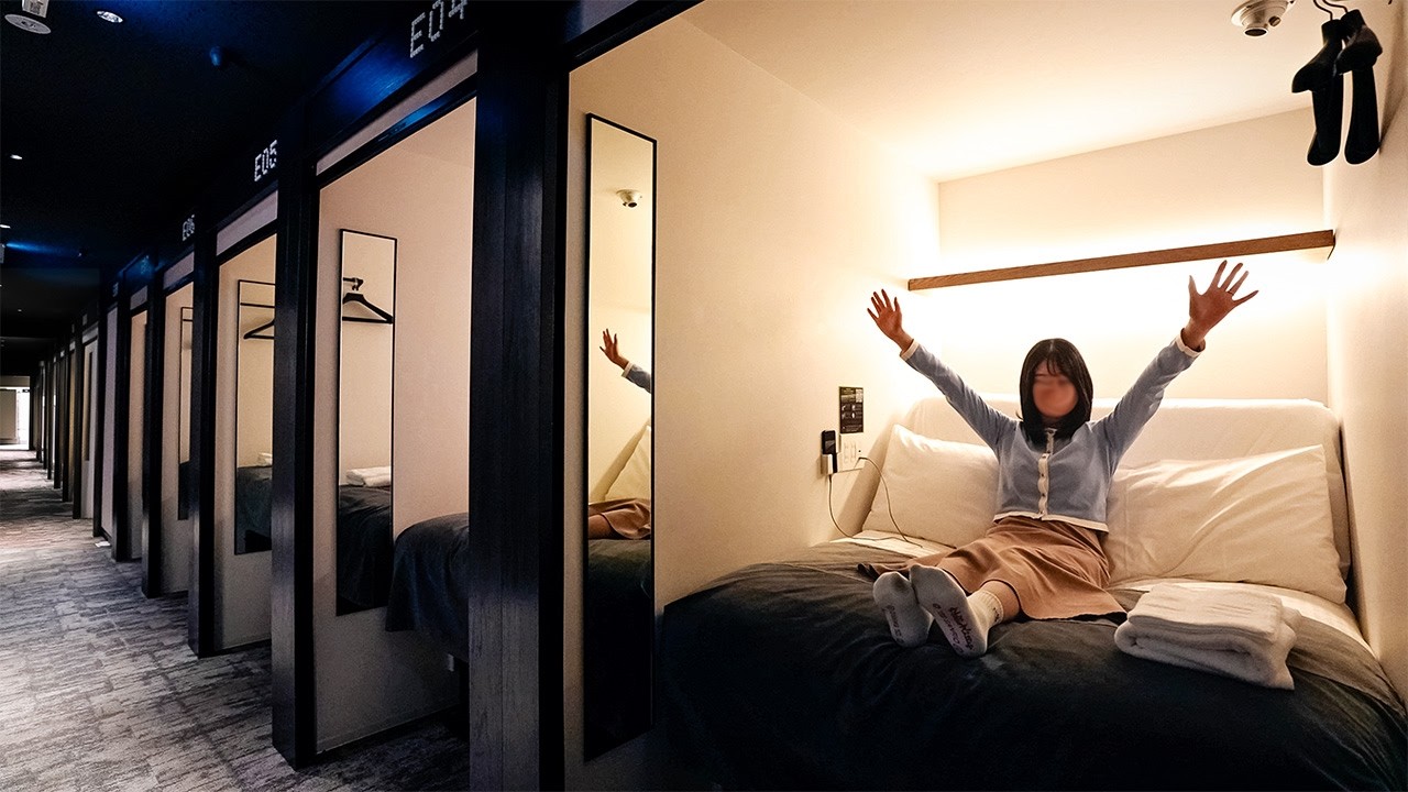 A Futuristic Capsule Hotel in Tokyo Where Couples Stay Side by Side | The Millennials Shibuya