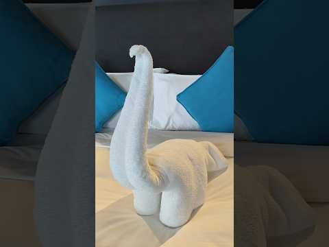 towel folding animal||towel art for design#viral#youtubeshorts