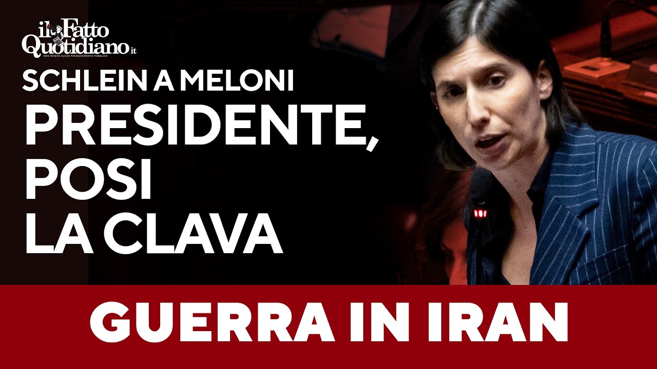 Scontro Meloni-Schlein: "Presidente, posi la clava. Chi la guarda merita uno spettacolo diverso"