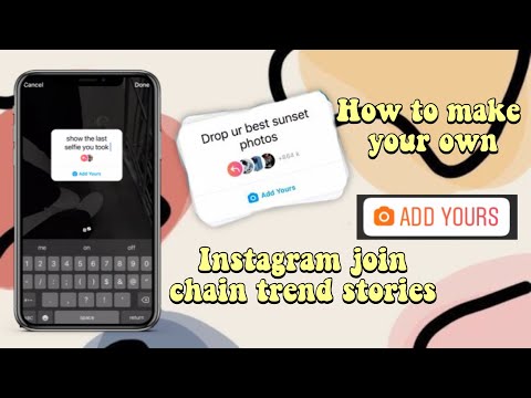 How to make you own Instagram Join chain trend stories | hridyak