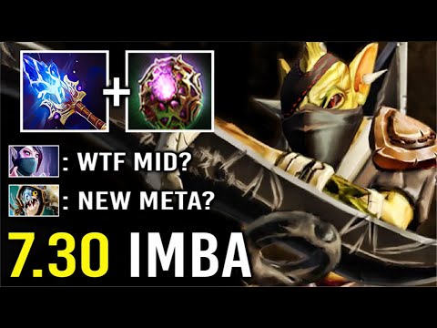 DOTA 1 MID HERO IS BACK! 7.30 Scepter BH New Ninja Shuriken Steal All Gold Most Cancer Hero Dota 2
