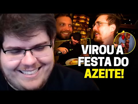 CASIMIRO REAGE: GABA NA FOGO DE CHÃO COM ELIEZER E FE LEAL | Cortes do Casimito