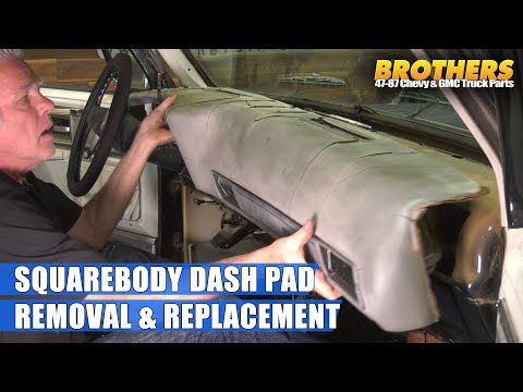 1973-87 Chevy & GMC Squarebody Truck Dash Pad Removal & Replacement / Interior Padded Dash
