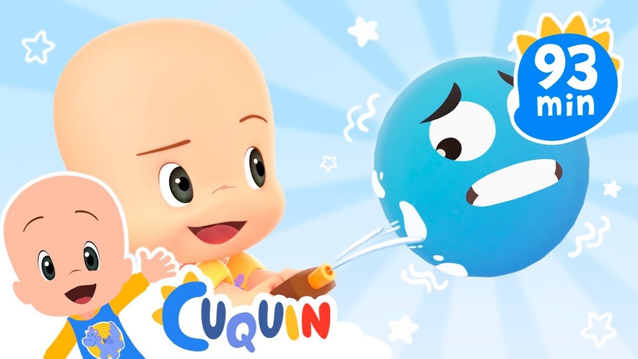 As Bolas Coloridas e Cuquin na piscina  🥽 Desenhos animados para bebês