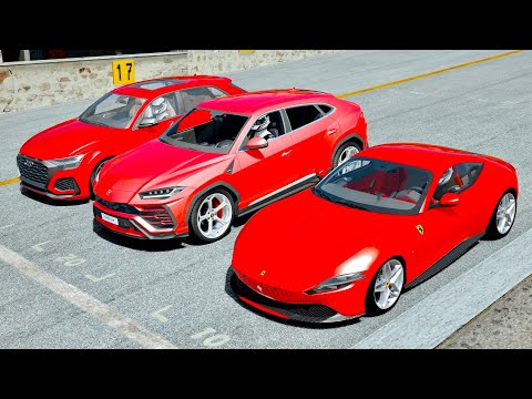 Ferrari Roma vs Lamborghini Urus vs Audi Q8 RS at Monza GP