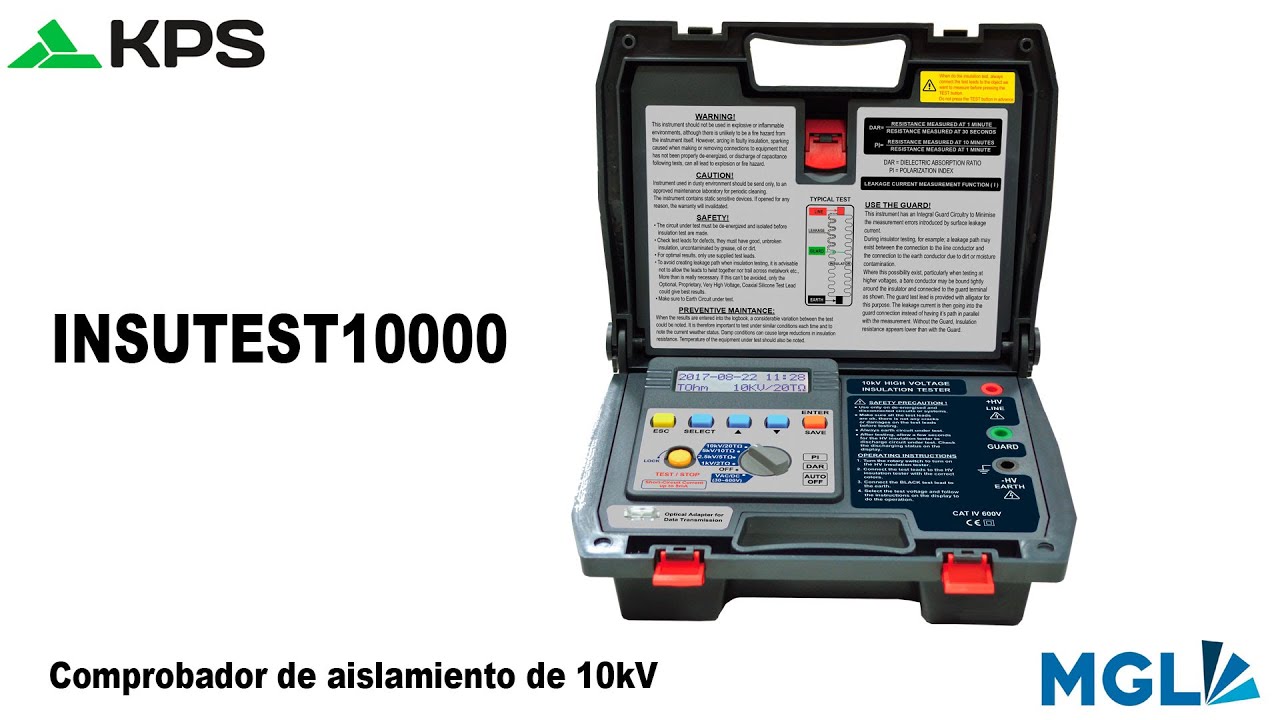 Comprobador de aislamiento de 10kV Insutest10000 KPS by MGL