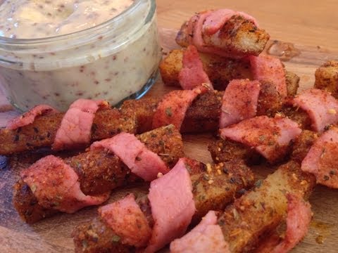 BACON WRAPPED OVEN CHIPS