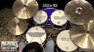 Video thumbnail for Pearl Masters MCX Maple Drum Set 22/10/12/16 - Navy Blue Sparkle by Memphis Drum Shop