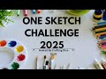 One Sketch Challenge JUNE 2025 Craftingdiva