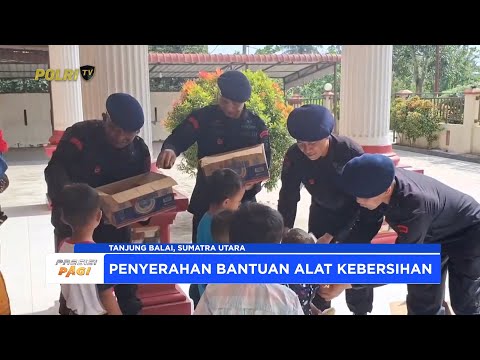 BRIMOB TANJUNG BALAI GELAR KEGIATAN MINGGU KASIH BERSIHKAN GEREJA, BERBAGI SNACK &amp; TANAM KEPEDULIAN
