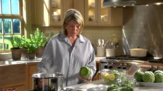 Preparing Artichokes - Martha Stewart
