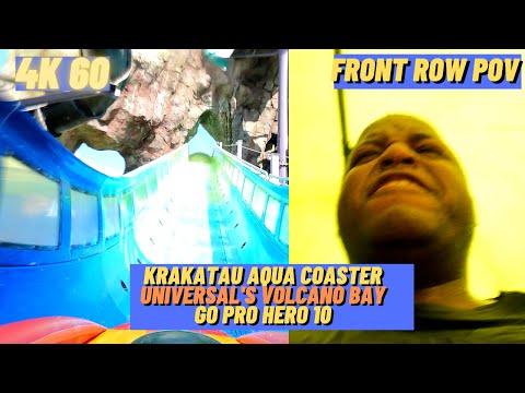 [4K 60] Krakatau Aqua Coaster Front Row POV (IT'S INSANE!)