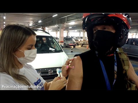 A segunda dose da vacina em Tubarão