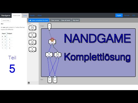 [5] Bits speichern: aus NAND-Gattern zum Computer - Die NandGame Komplettlösung - Teil 5 (Latch)