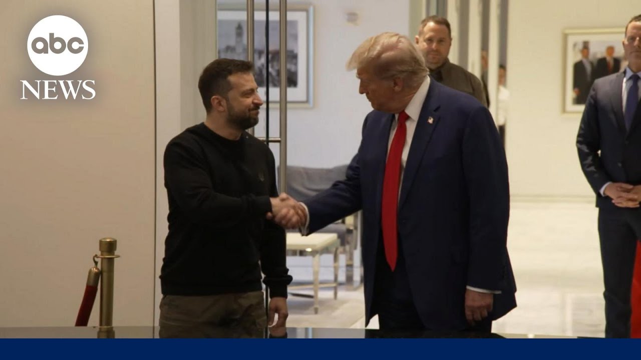 Ukrainian President Zelenskyy holds meeting with Trump