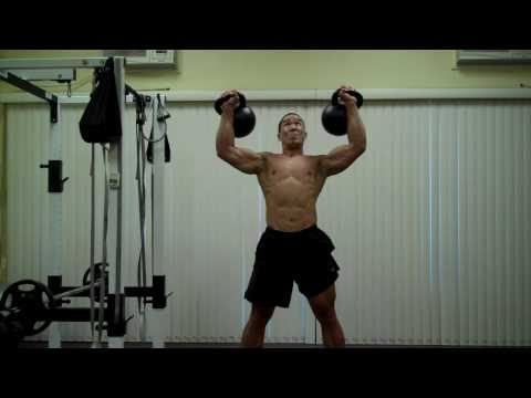 Double 40 kg Kettlebell Press
