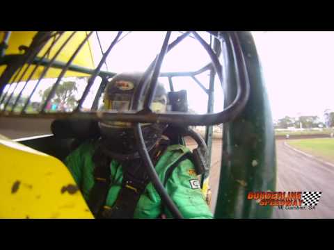 2012 Easter Sprintcar Trail Night 2 - Incar Cam Glen Sutherland