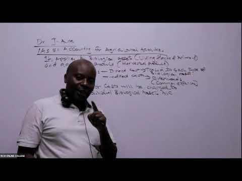 ACCOUNTING FOR AGRICULTURAL ACTIVITIES IAS 41