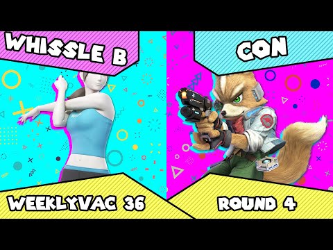 WeeklyVac 36 - SSBU - Whissle B (Wii Fit Trainer) vs Con (Fox)