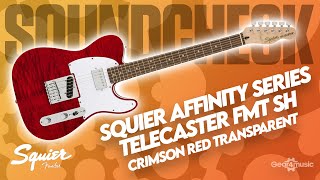 Video thumbnail for SOUNDCHECK Squier Affinity Series Telecaster FMT SH, Crimson Red Transparent | Gear4music Guitars by Gear4music Guitars