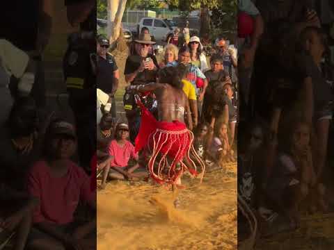 Red Flag Dancers at Tiwi Cultural Festival 2025
