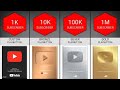 All YouTube Play Button comparison || All Youtube play Button In Hindi || #youtubeplaybutton