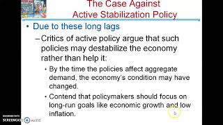 Case Against Active Stabilization