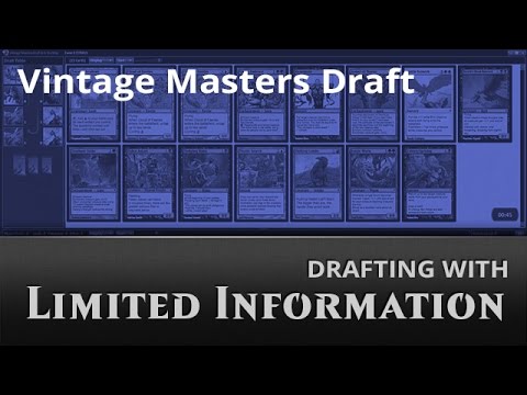 Drafting with Limited Information: Vintage Masters