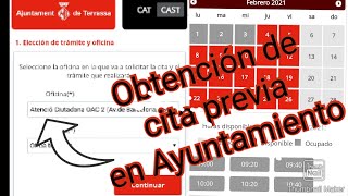 Cómo solicitar cita  en Ayuntamientoكيف تحصل على موعد على ايونتمينطو؟