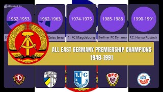 All East Germany Premiership Champions 1948-1991