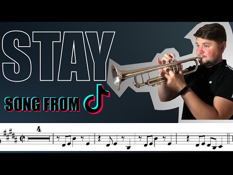 Stay - Kid Laroi (with Sheet Music / Notes) ft. Justin Bieber - trumpet sheet music