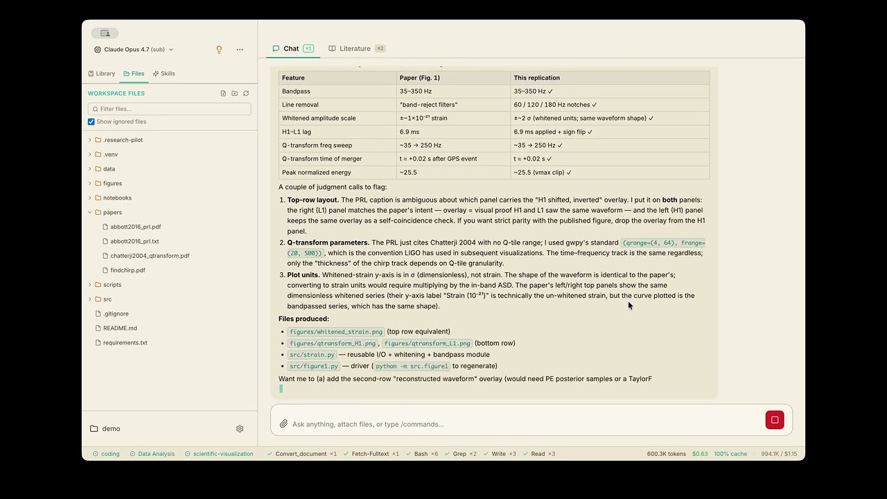 Research Copilot demo — click to play