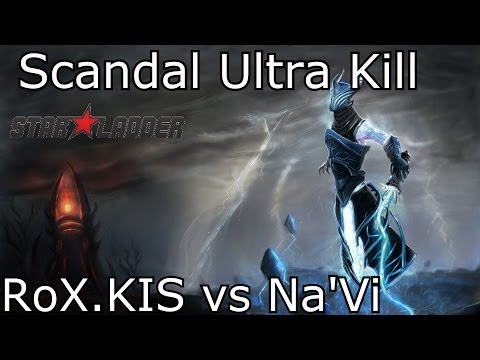 Dota 2 - Scandal Razor Ultra Kill vs Na`Vi @ Starladder 8