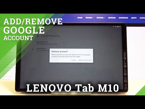How to Add  / Remove Google Account in LENOVO Tab M10 – Create Google Account