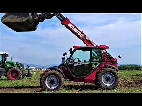 NEW Manitou Telehandler Loader Demonstration 2018 - MLT 735 Premium