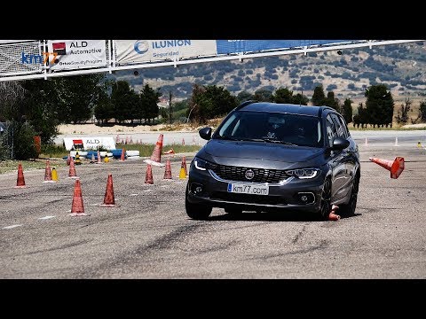 FIAT Tipo SW – Maniobra de esquiva (moose test) y eslalon | km77.com