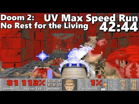 Doom 2: No Rest for the Living UV Max Speed Run World Record in 42:44