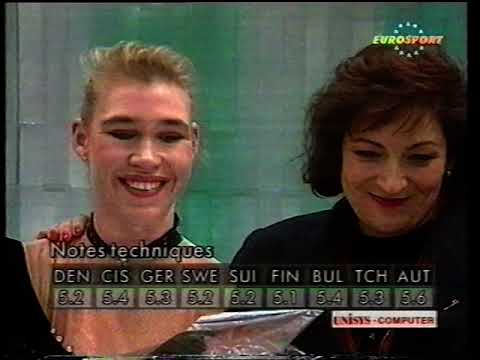 Patricia Neske GER - 1992 European Figure Skating Championships Free Skate
