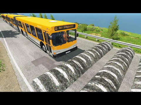 Cars Vs Massive Speed Bumps #7 – Beamng Drive | Dancing Cars