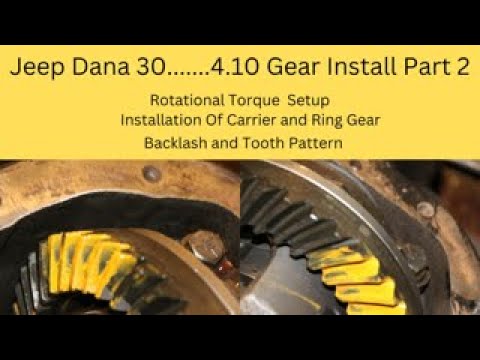 Jeep Dana 30 Gear Setup Part 2, Rotational Torque and Backlash