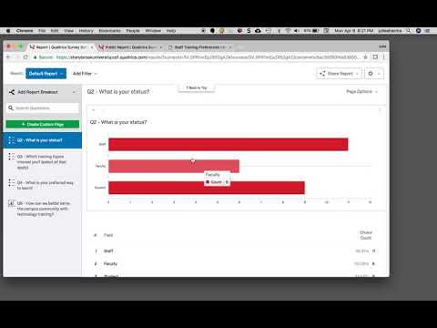 Qualtrics Creating and Downloading a Report Basics