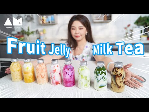 果汁冻冻茶，今年夏天试试这个饮品吧！How to arrange in pairs the right fruit jelly milk tea丨曼食慢语