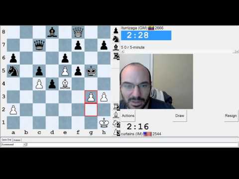 5 minute chess #572: IM Greg Shahade vs GM Eduardo Iturrizaga