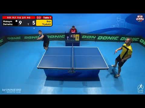 09:00 Maksym Deineha 3 - 2 Ihor Trydukh West 1 WIN CUP 21.10.2022 | TABLE TENNIS WINCUP