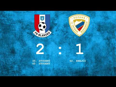 SESTŘIH | MSFL 23/24 | 05. kolo | FK Blansko - TJ Tatran Bohunice | 2:1
