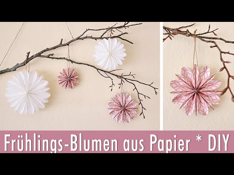Spring decorations | Easily make your own paper flowers | DIY | Quick and easy