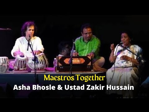 Maestros Together | Ms. Asha Bhosle Vocalist | Ustad Zakir Hussain Tabla