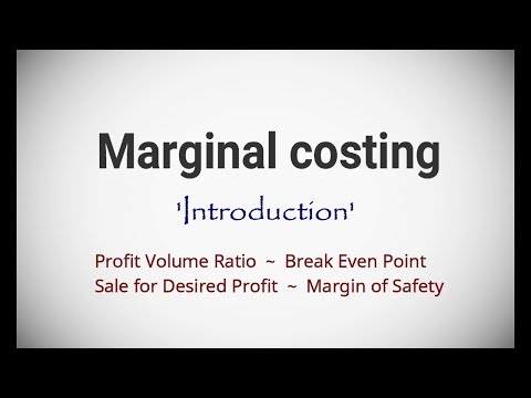 #1 Marginal Costing (Introduction) ~ Cost & Management Accounting Video