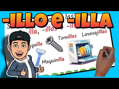 📚 PALABRAS TERMINADAS en ILLO e ILLA para NIÑOS
