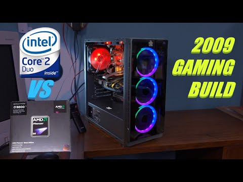 2009 PC Gaming: The Core2Duo vs The Worst CPU AMD Ever Made.